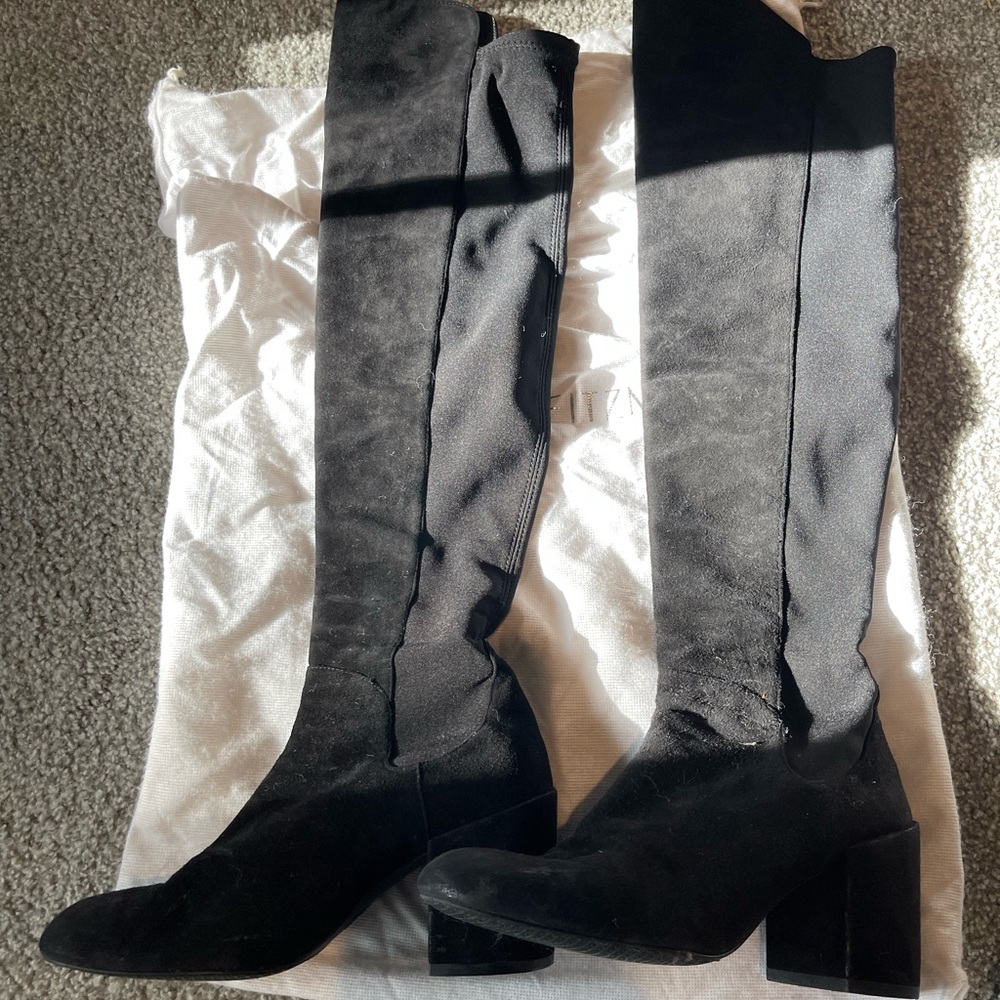 Stuart Weitzman 50/50 Low Heel Suede Over The Knee! Size 6! - Picture 2 of 12